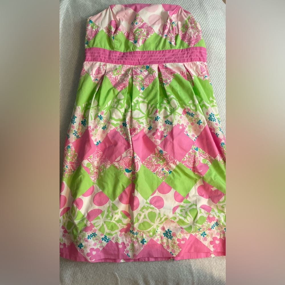 Lilly Pulitzer Betsy Garden Strapless Dress